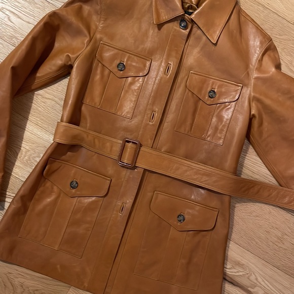 Nili Lotan leather belted jacket - Picture 7 of 7